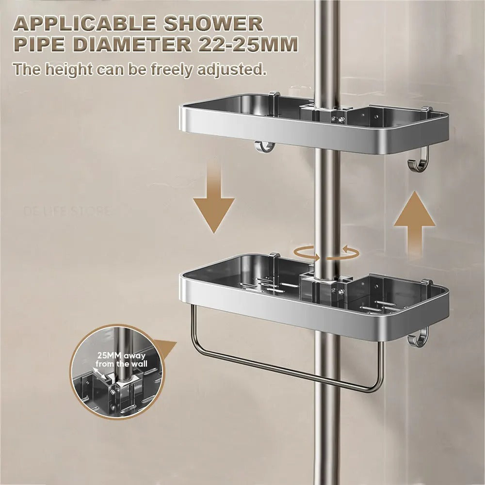 Aluminium Duschregal Ohne Bohren | Praktische Duschablage 6