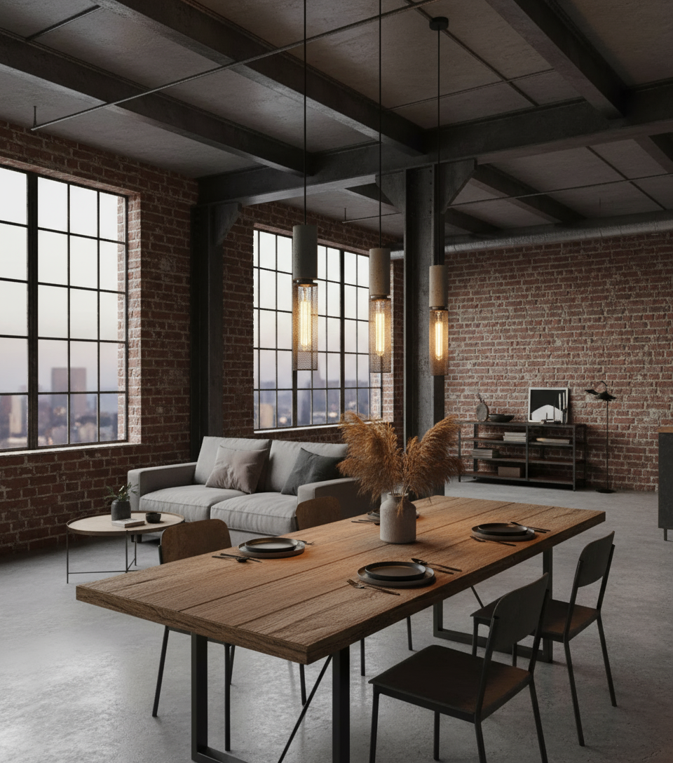 Betono_A | Industriële LED-hanglamp