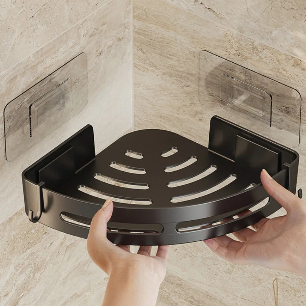 AquaLock Duschregal | Duschablage Ohne Bohren Transparent 1