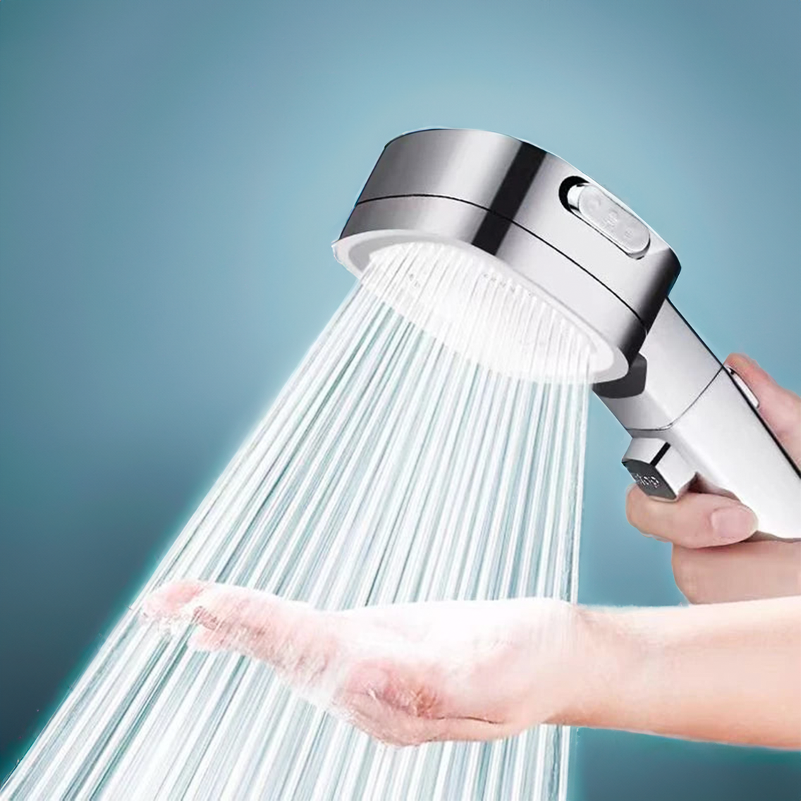 AquaPulse | Hochdruck Duschkopf mit Verstellbaren Spraymodi 2