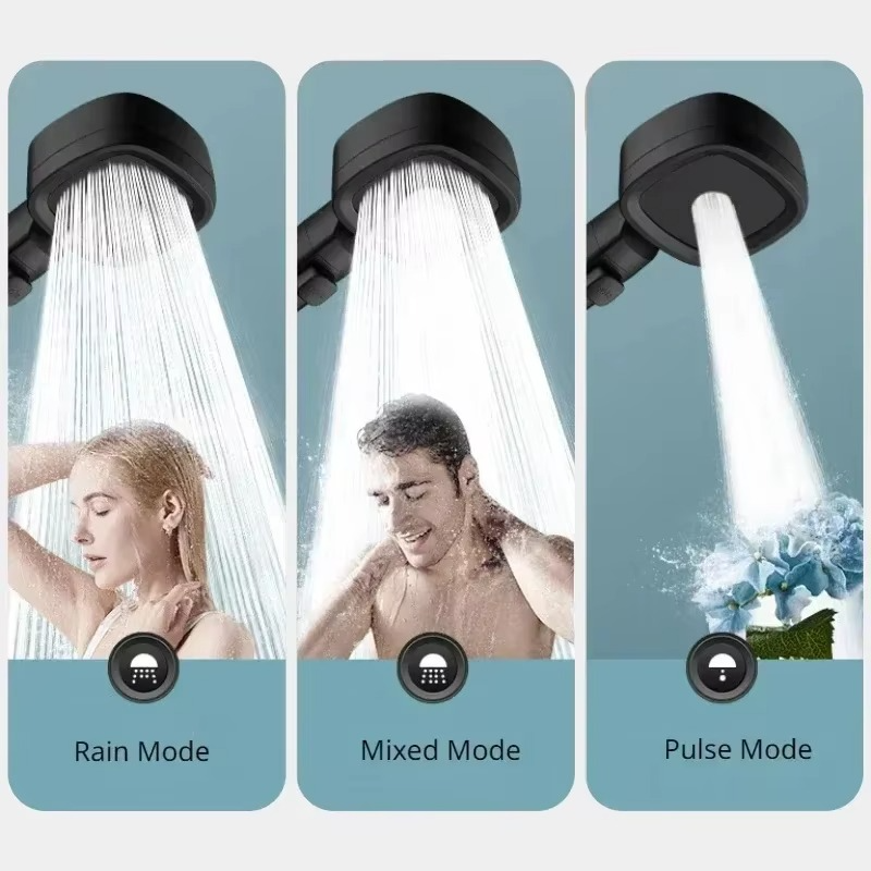 AquaPulse | Hochdruck Duschkopf mit Verstellbaren Spraymodi 3