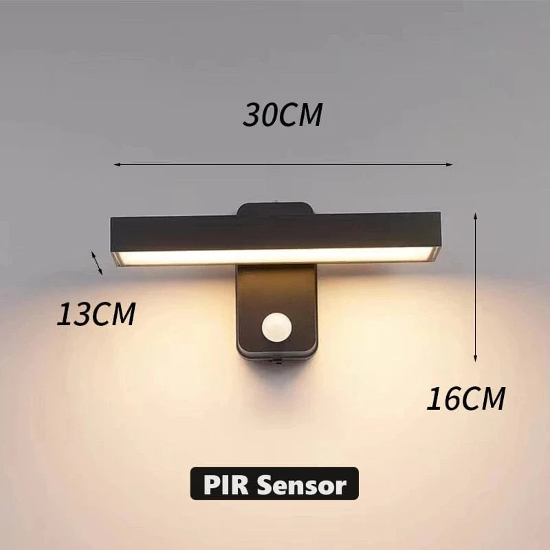 Außenwandleuchte mit PIR-Sensor | IP65 Wasserdicht 13