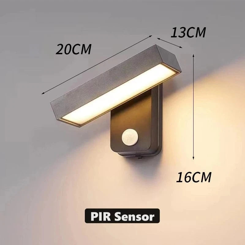 Außenwandleuchte mit PIR-Sensor | IP65 Wasserdicht 9