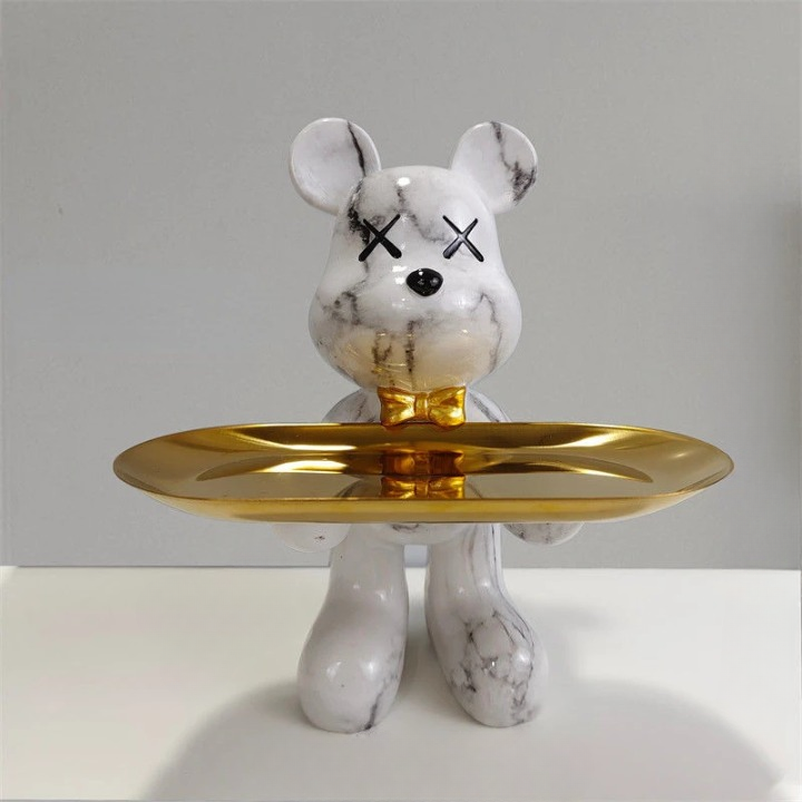Bärenfigur Mit Schublade | Dekorative Aufbewahrung 20 cm 5