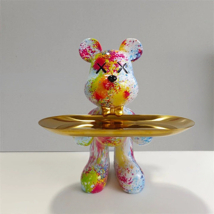 Bärenfigur Mit Schublade | Dekorative Aufbewahrung 20 cm 7