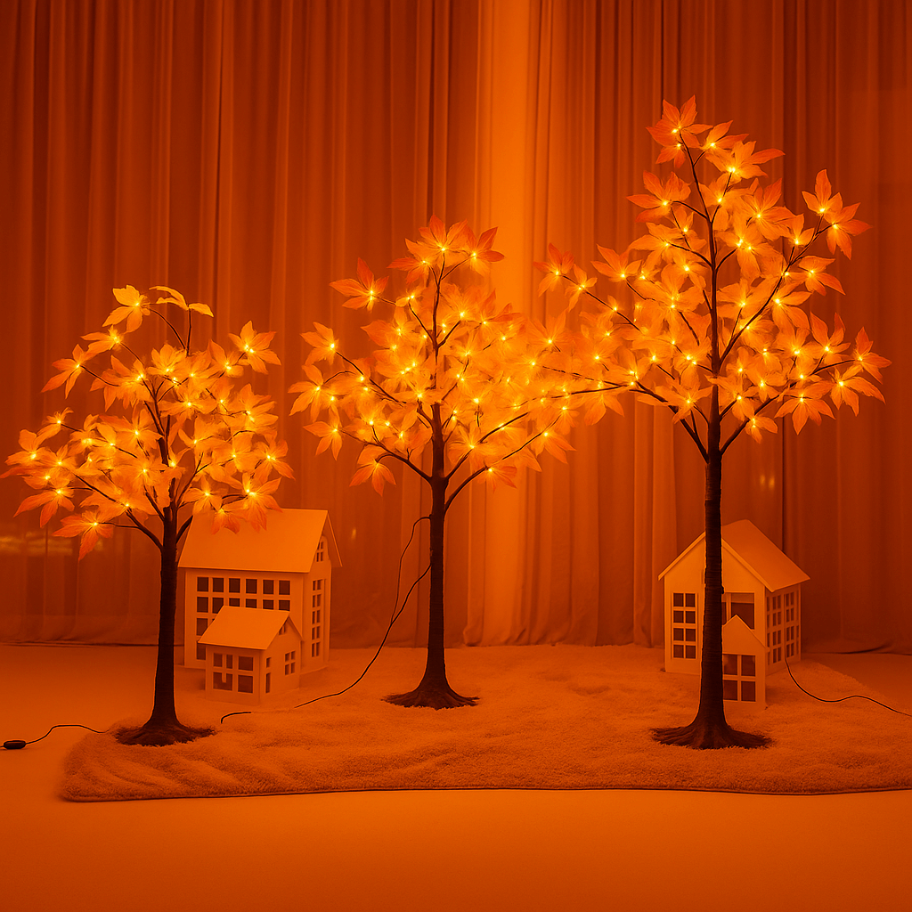 Bernsteinblattbaum | Dekorativer LED-Baum 2
