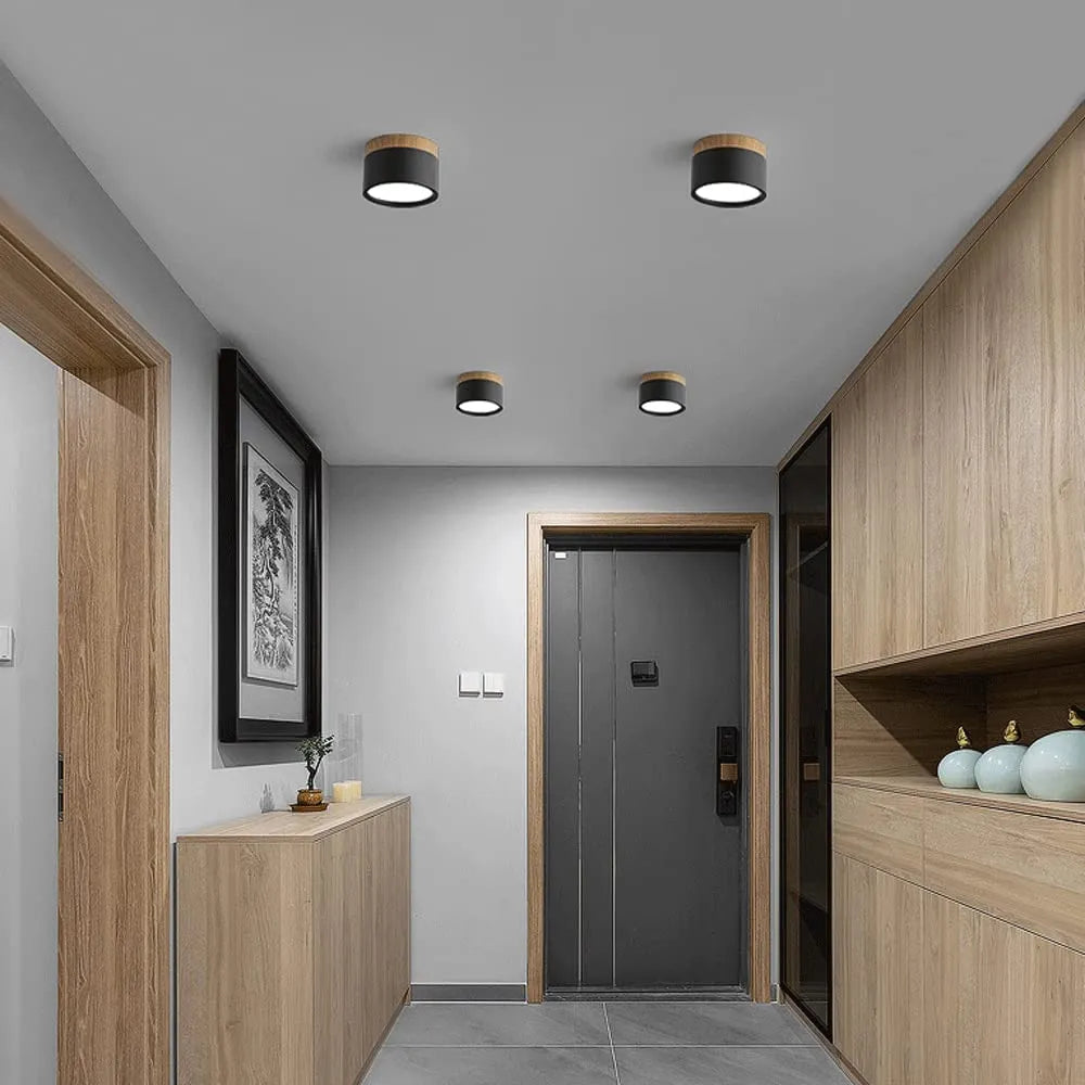 Skandinavische LED-Deckenleuchte im Zylinderdesign | Energieeffiziente Deckenlampe für Wohnzimmer und Flure-2