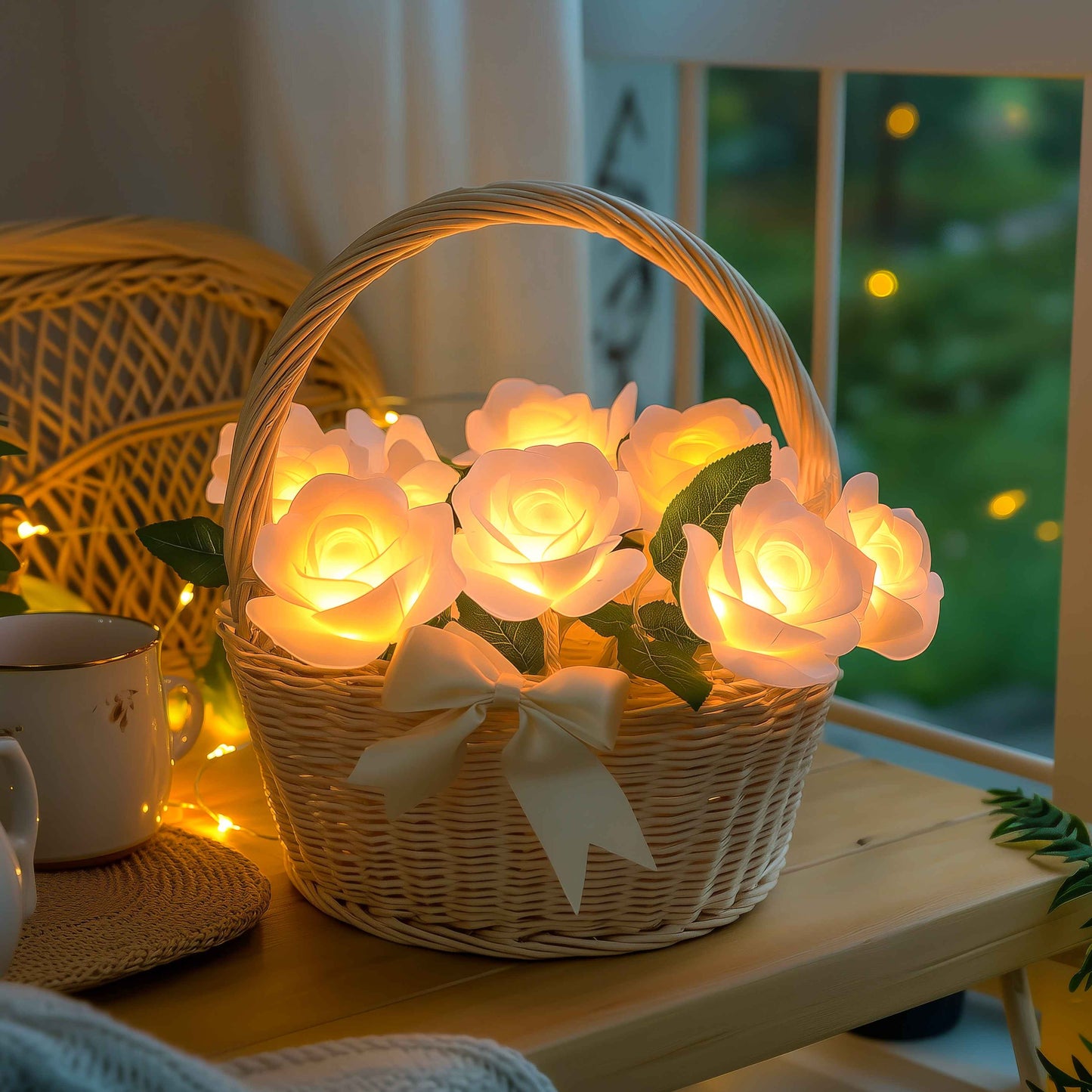 BloomBasket Licht | LED Blumenkorb 2