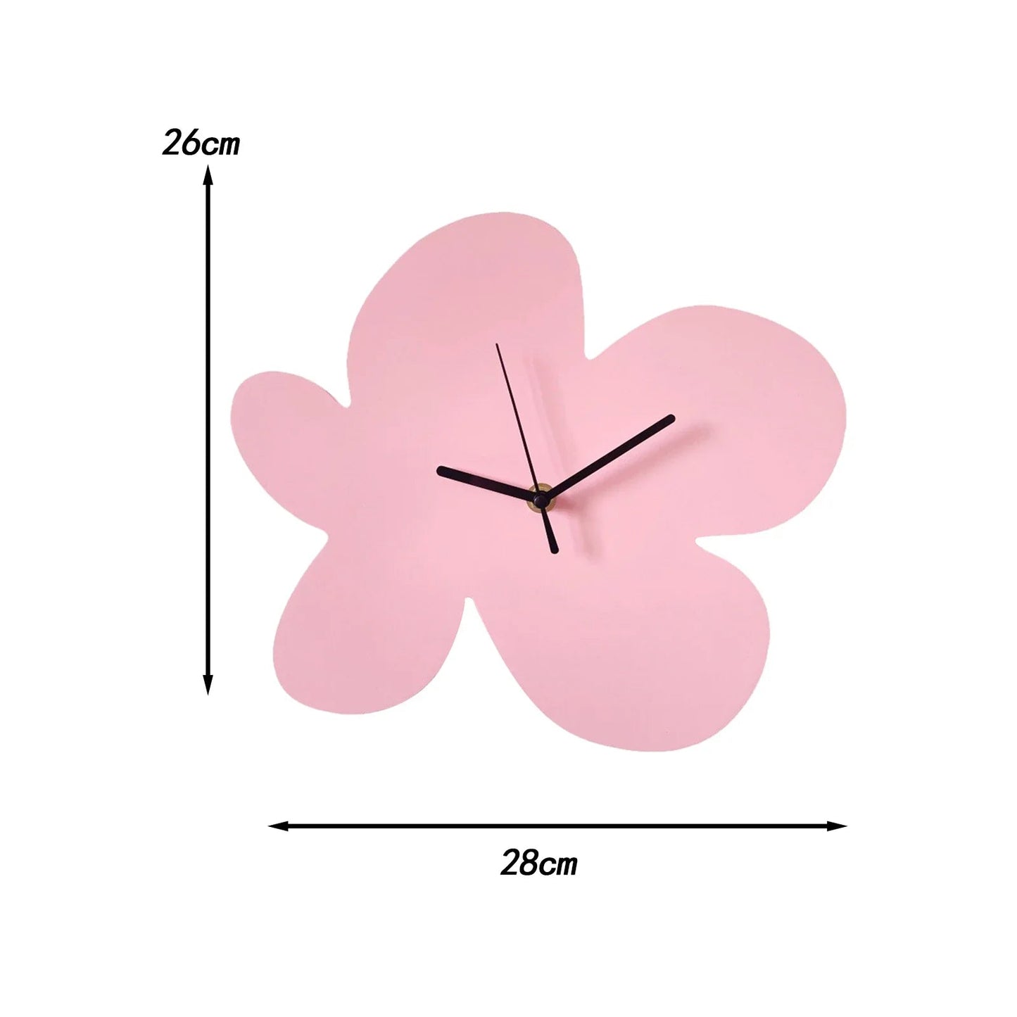 BloomTime | Wanduhr Modern 30 cm Bunt Holz 0