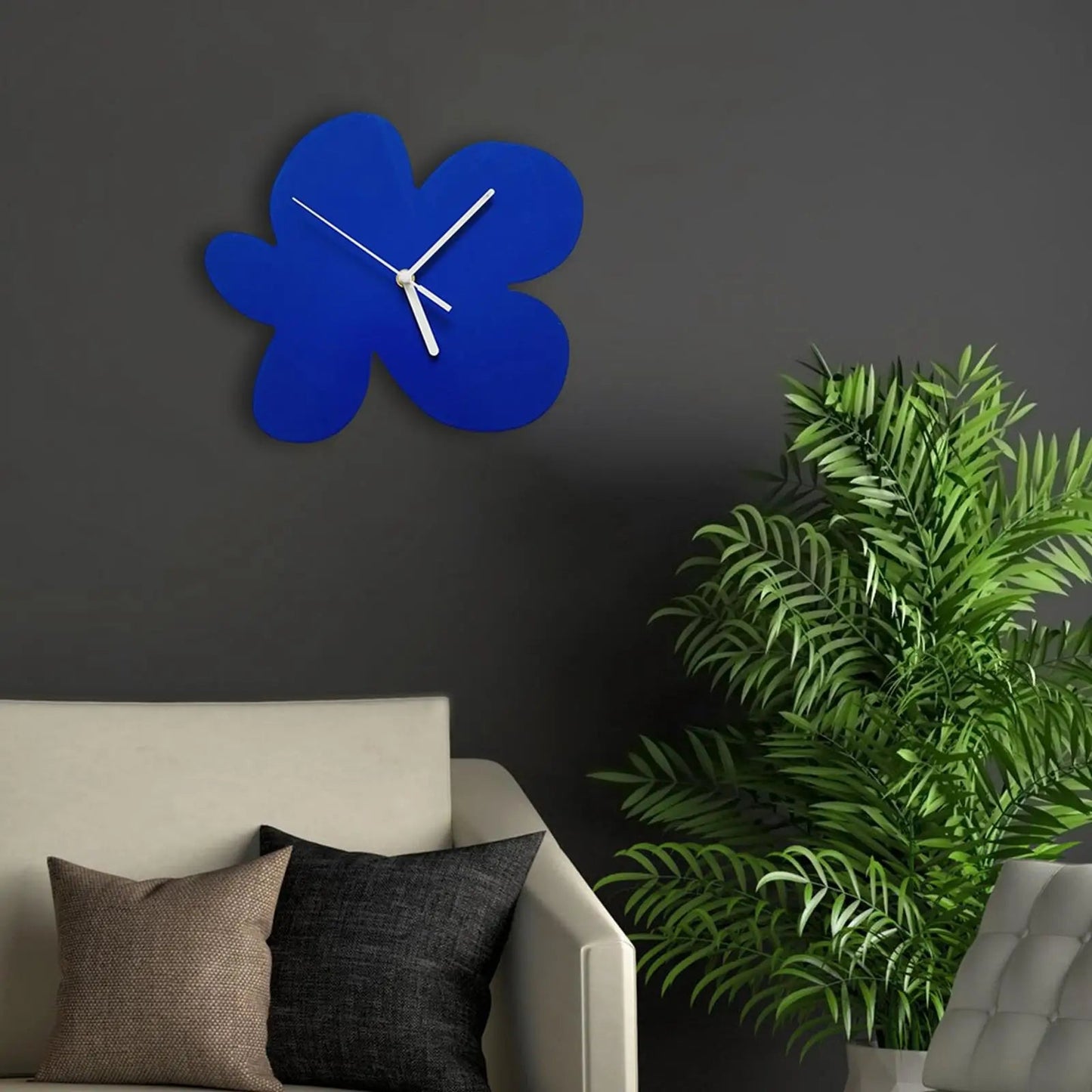 BloomTime | Wanduhr Modern 30 cm Bunt Holz 3