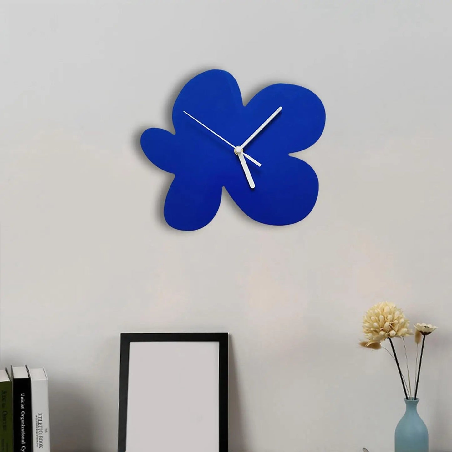 BloomTime | Wanduhr Modern 30 cm Bunt Holz 5