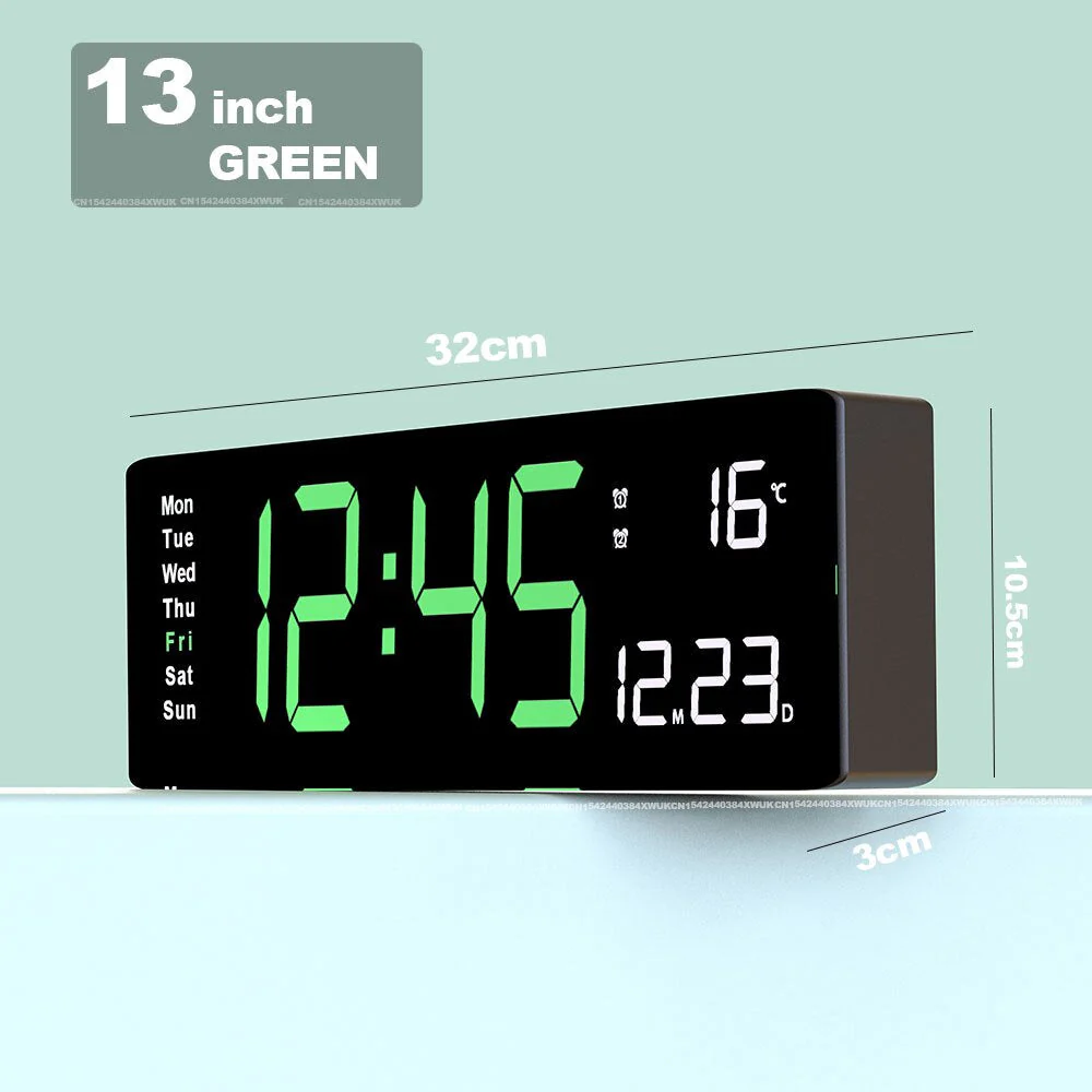 Bunte Acryl Digitaluhr | Moderne LED Uhr mit USB 1