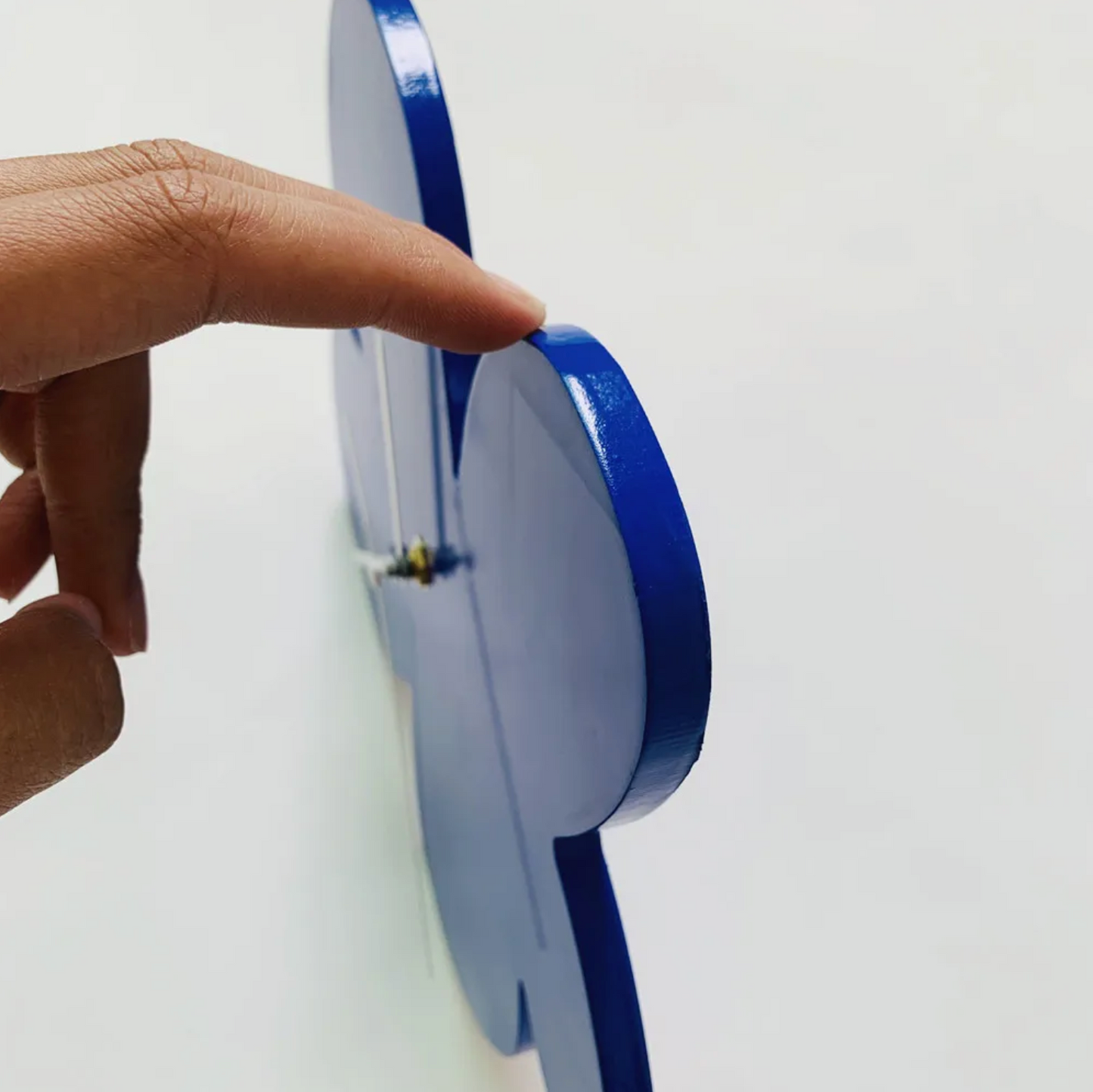 CobaltTick | Wanduhr Modern Kobaltblau 30 cm MDF-Holz 5