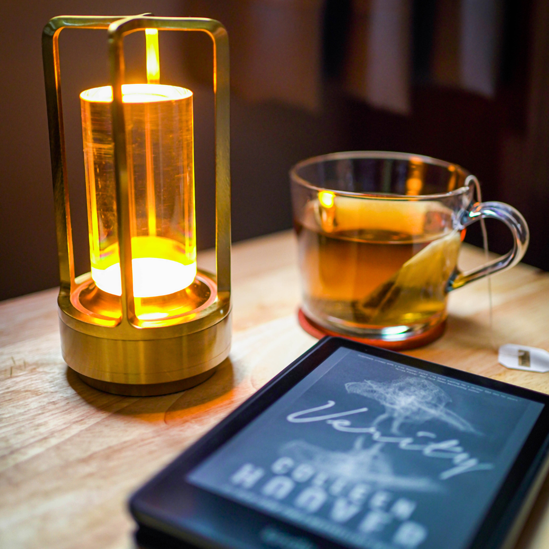 Klara Kristall-Tischlampe mit Touch-Panel und USB-Anschluss – Wiederaufladbare Nachttischlampe für Innen und Außen, 3-Farben-Dimmbar-5