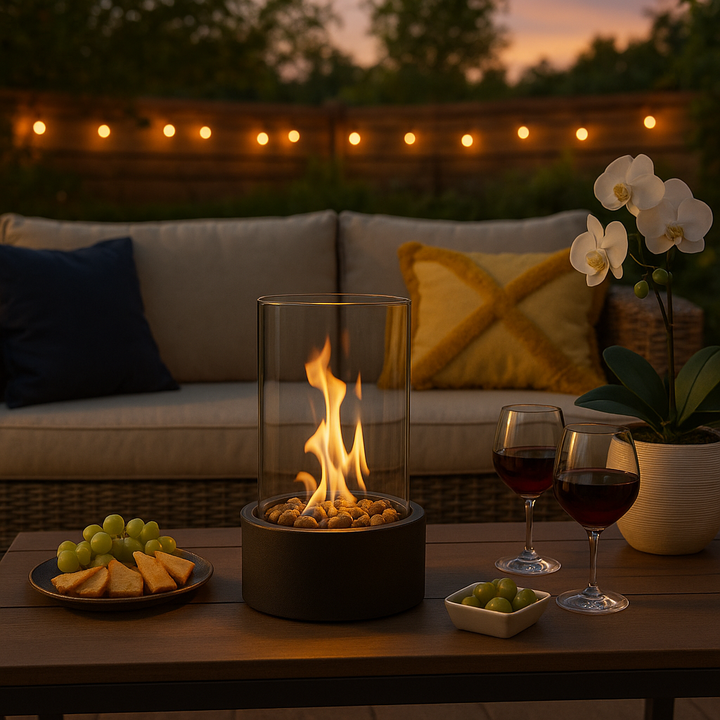 CozyFlame | Tragbare Tisch Feuerstelle für Innen und Außen 1