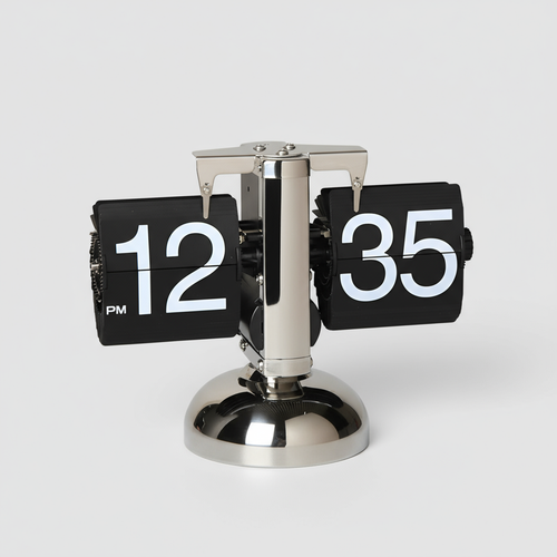 Minimalistische Flip Uhr mit Automatischem Umblättern