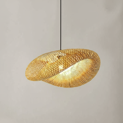 Bamboe hanglamp | Handgemaakte hanglamp voor eetkamer