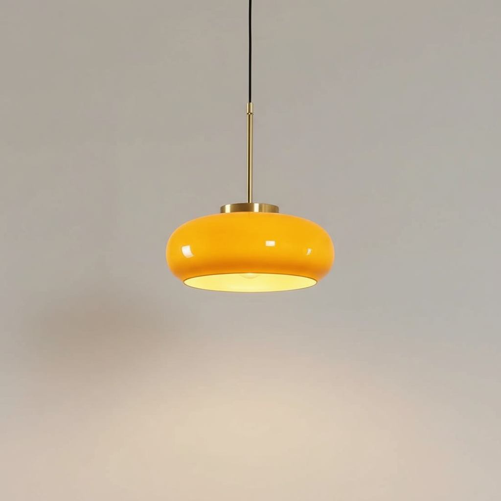 Hailie | Modern Pendelleuchte aus Glas in Brotform