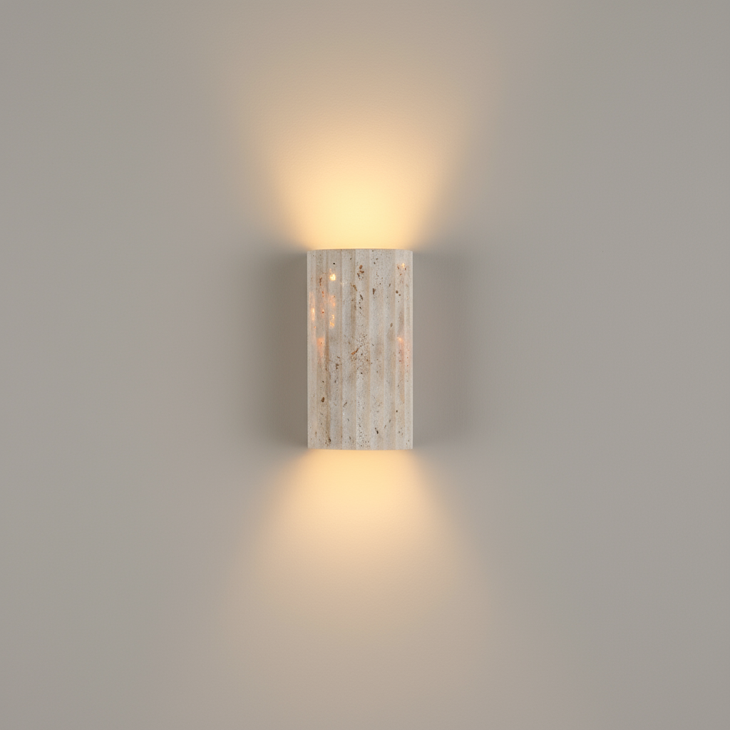 Natuurstenen wandlamp | Elegante LED wandlamp voor binnen