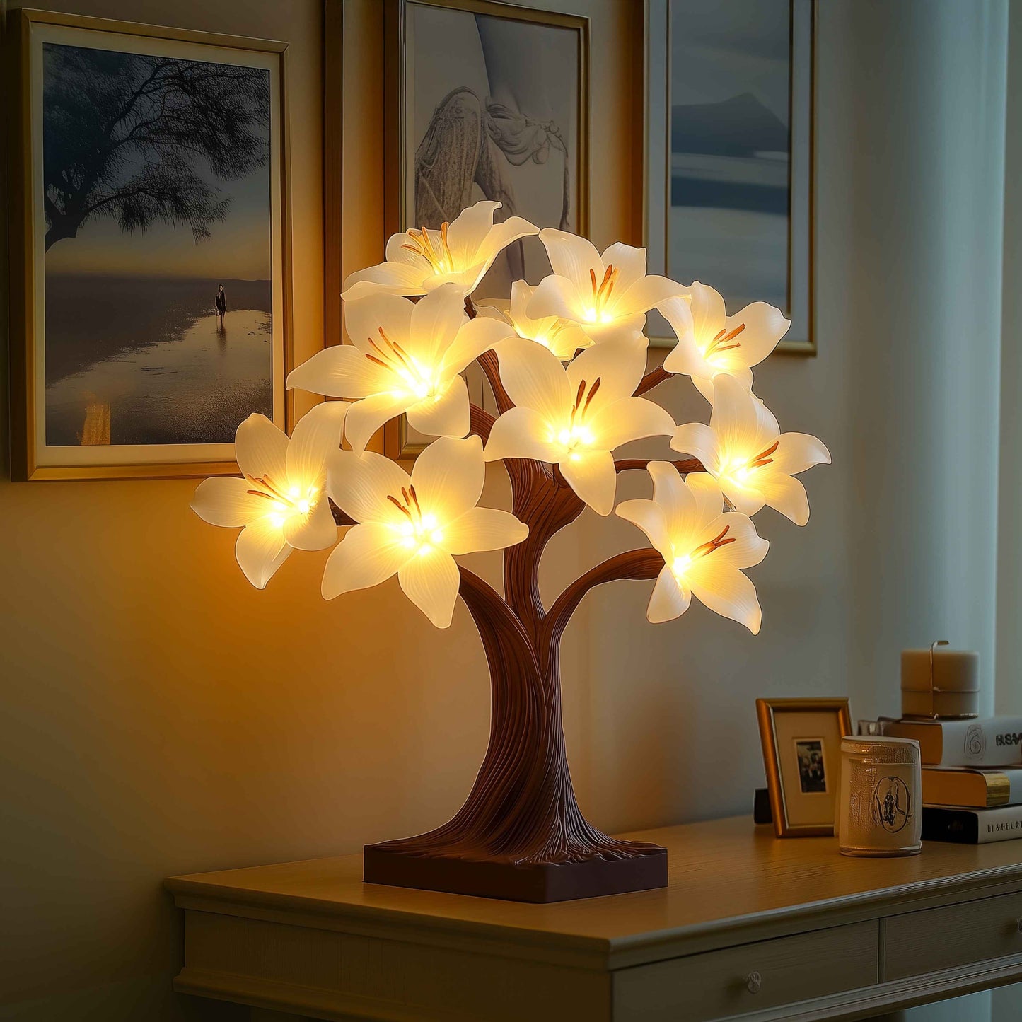 Dämmerungslilienlampe | LED Tischlampe 1