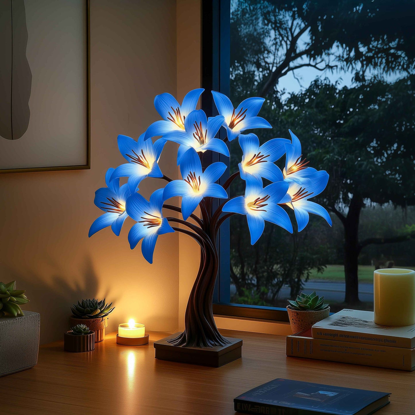 Dämmerungslilienlampe | LED Tischlampe 2