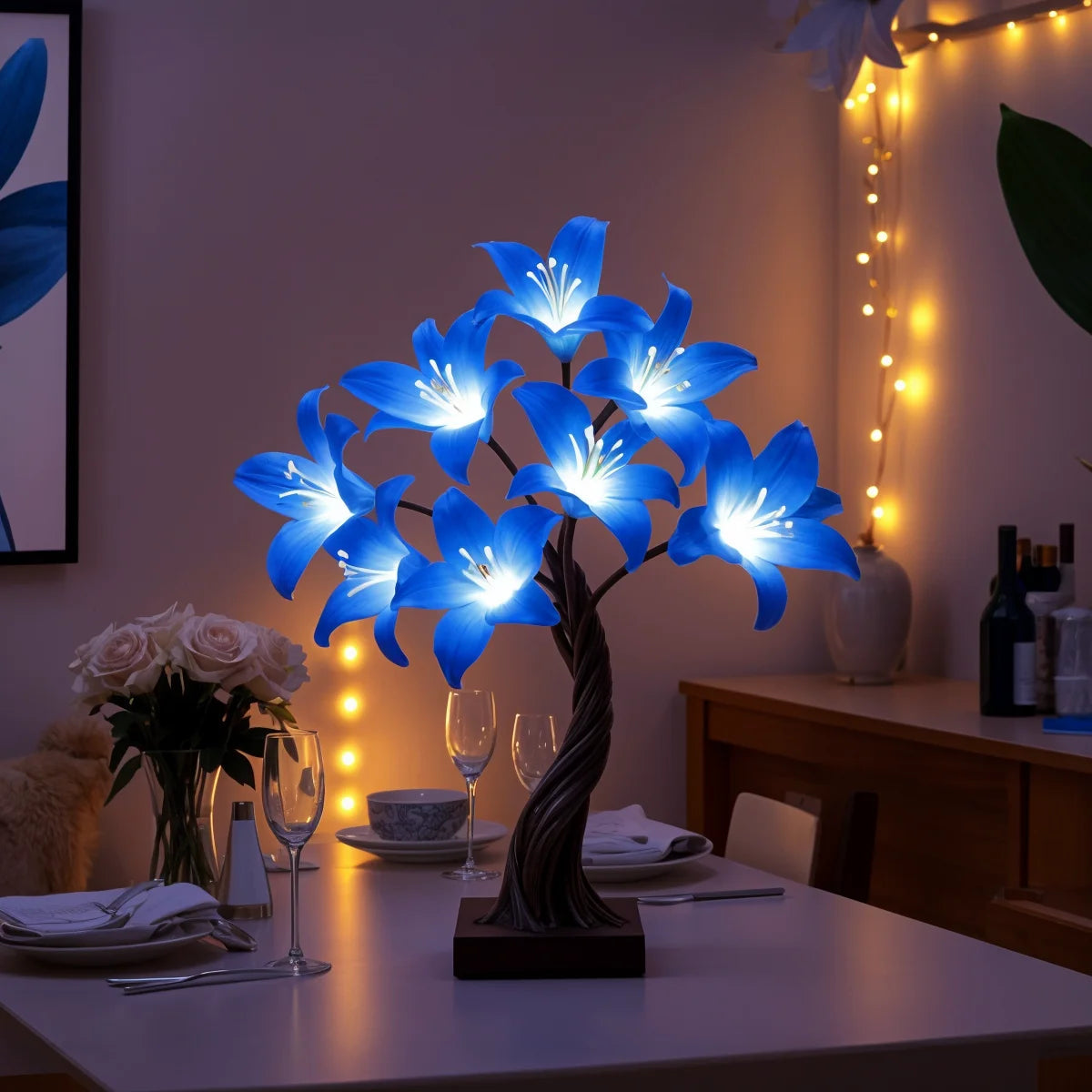 Dämmerungslilienlampe | LED Tischlampe 5
