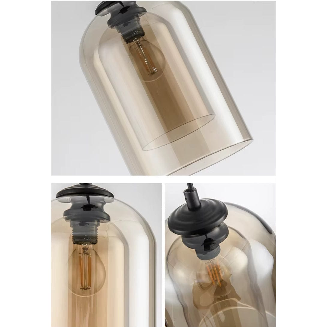 Doppelter Glasschirm | Postmoderne Pendelleuchte 7