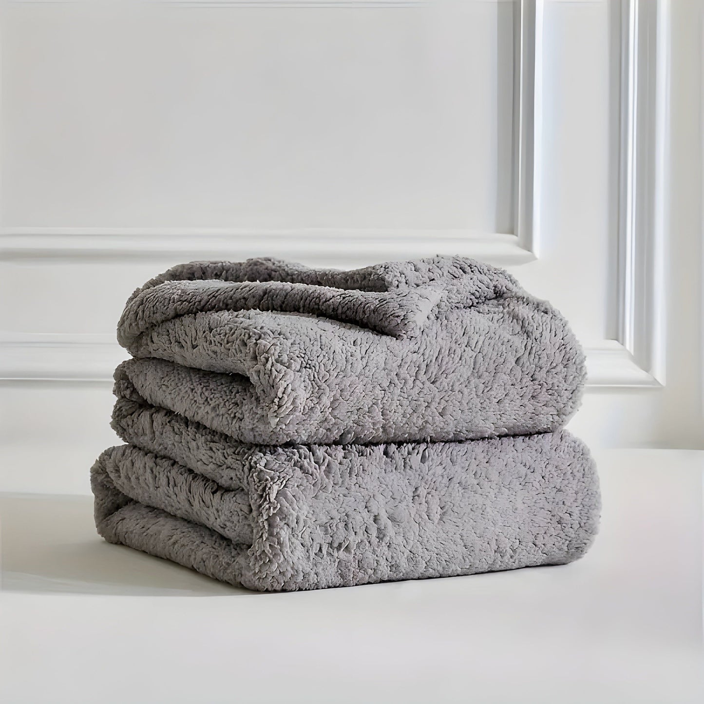 DoubleCozy | Doppelseitige Sherpa-Fleecedecke 2