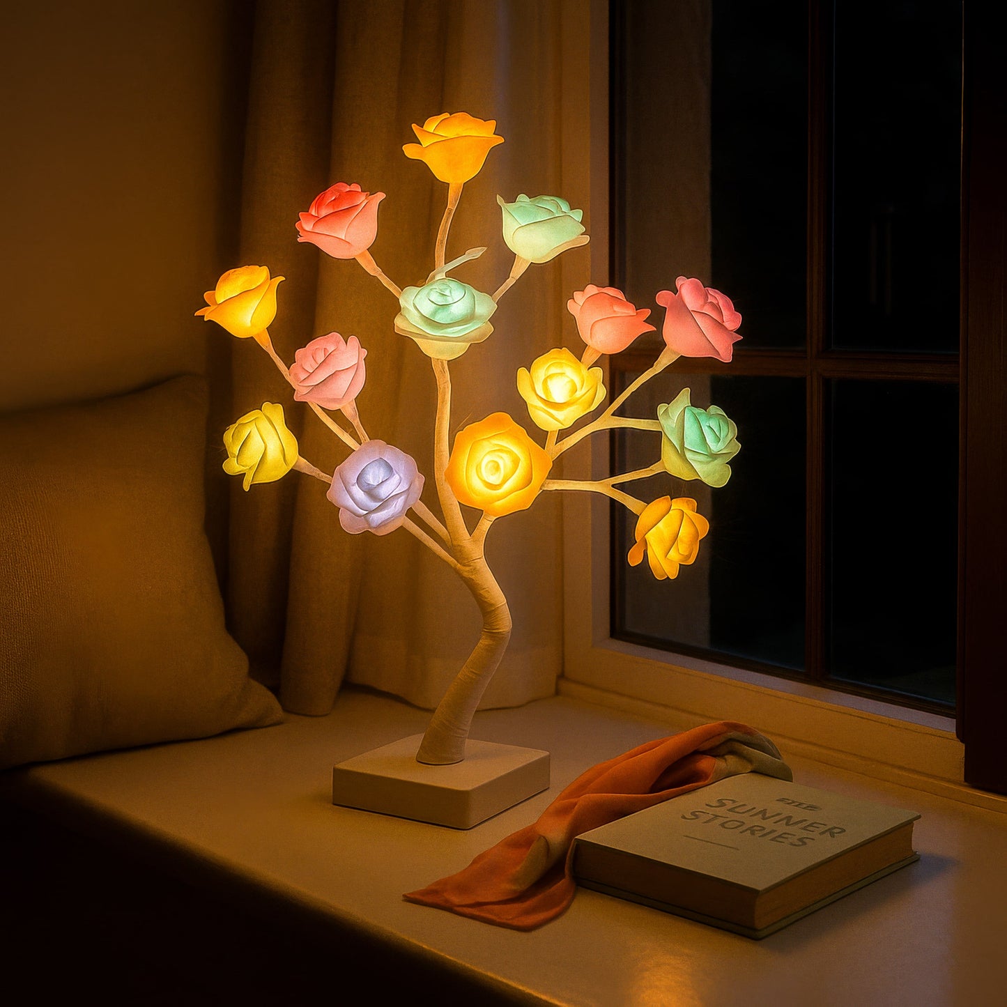 DreamPetal Tree | Stimmungsvolle Blumenlampe Warmweiß 1