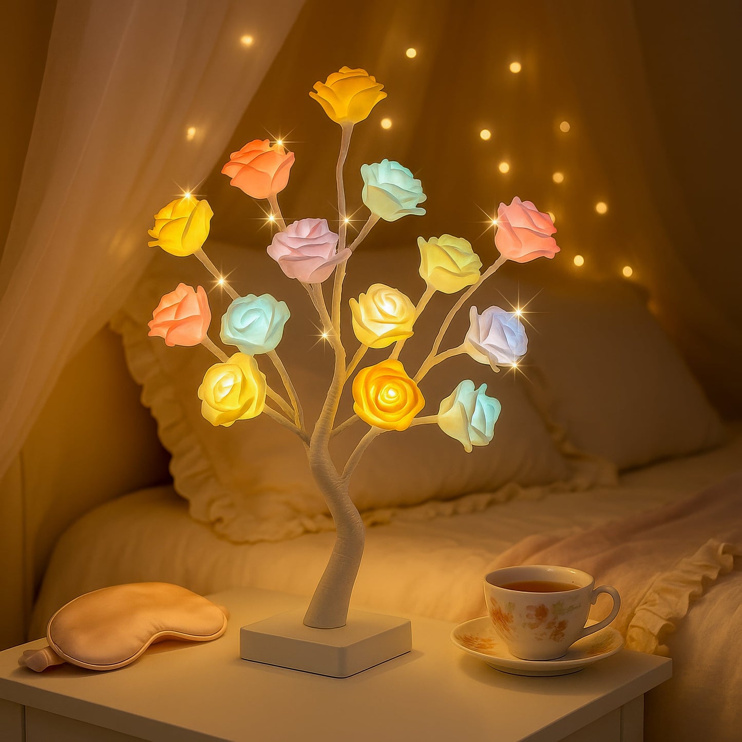DreamPetal Tree | Stimmungsvolle Blumenlampe Warmweiß 3