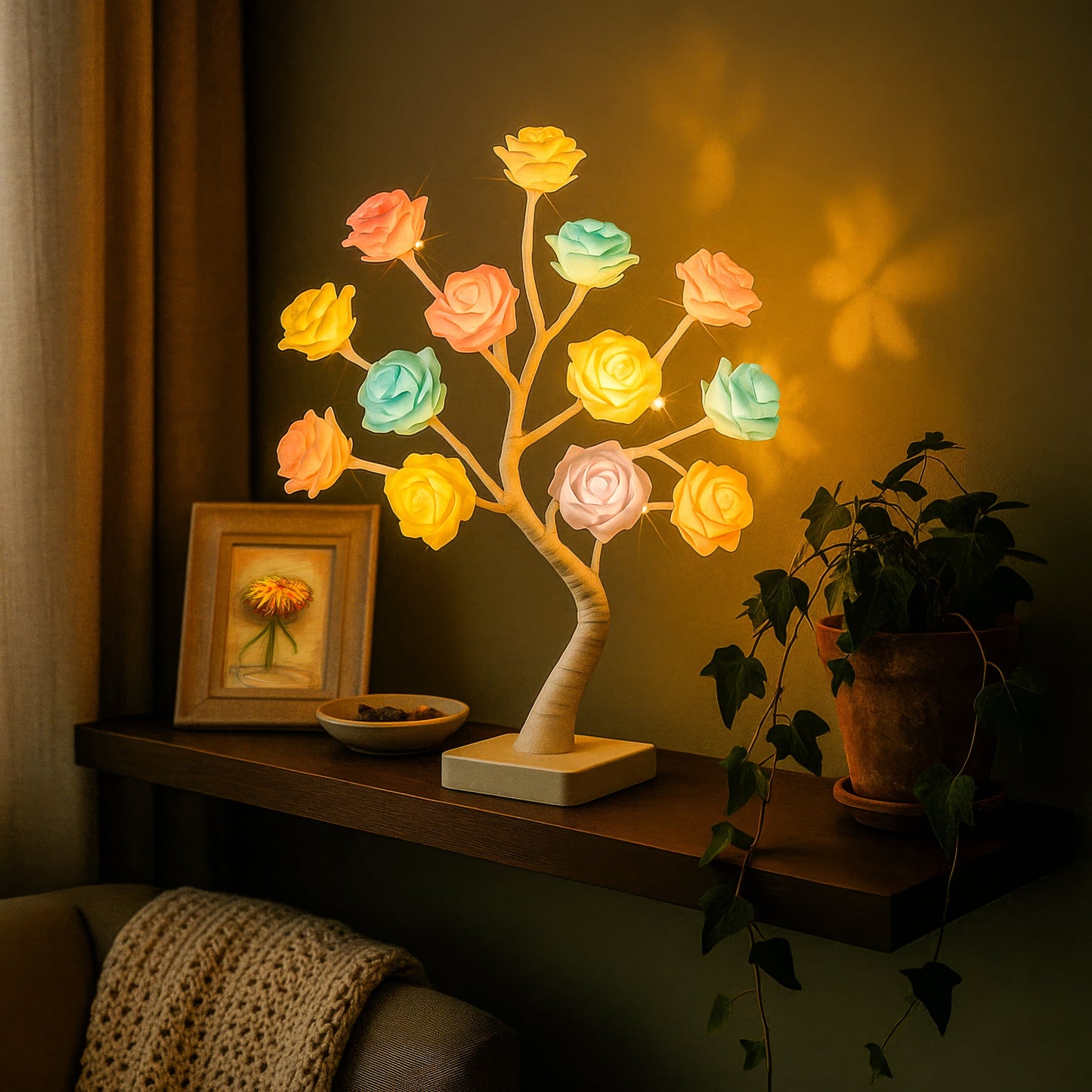 DreamPetal Tree | Stimmungsvolle Blumenlampe Warmweiß 4