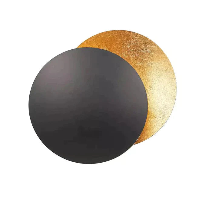Eclipselampe | Wandleuchte mit Drehbaren Goldenen Scheiben 10