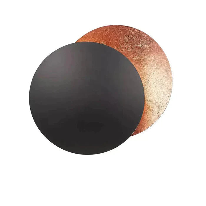 Eclipselampe | Wandleuchte mit Drehbaren Goldenen Scheiben 9