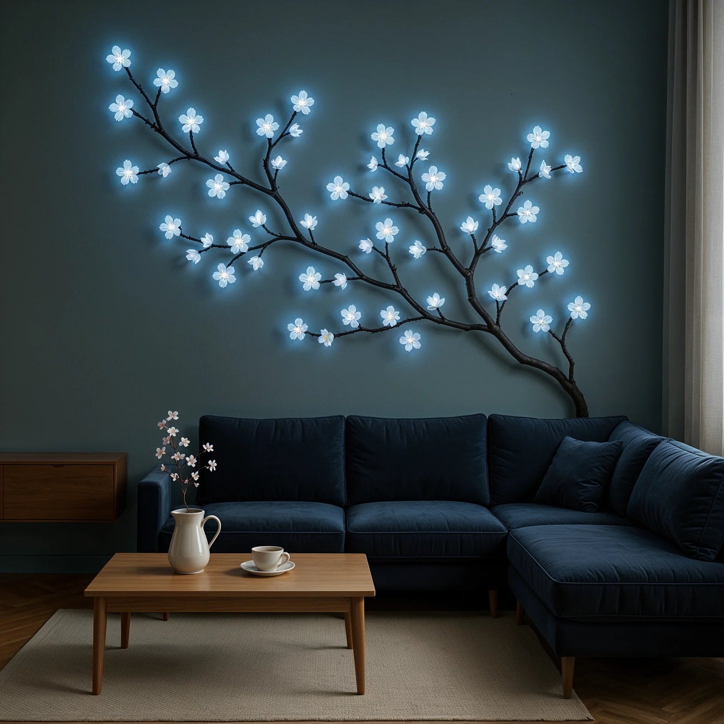 Eisblütenrebe | LED Dekoration für Innenräume 3