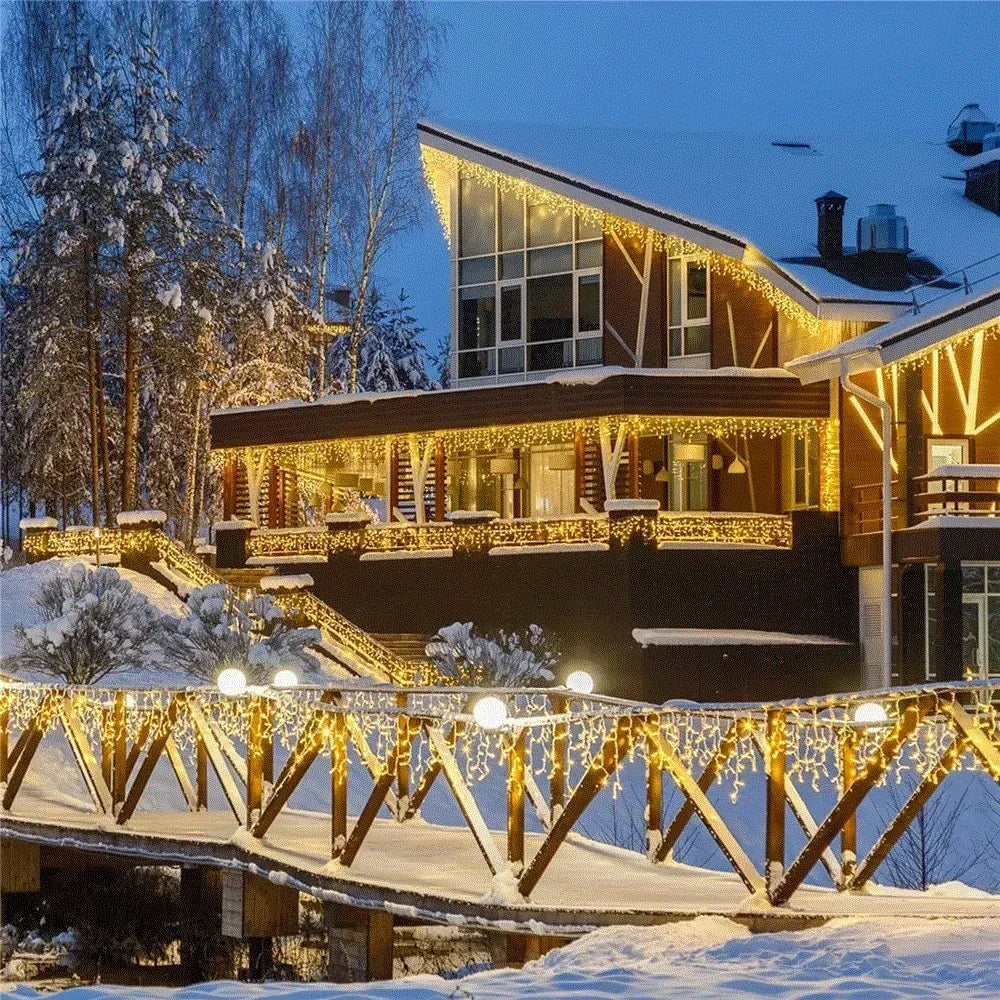 Eiszapfen Lichtervorhang | LED Weihnachtsdekoration Outdoor 3