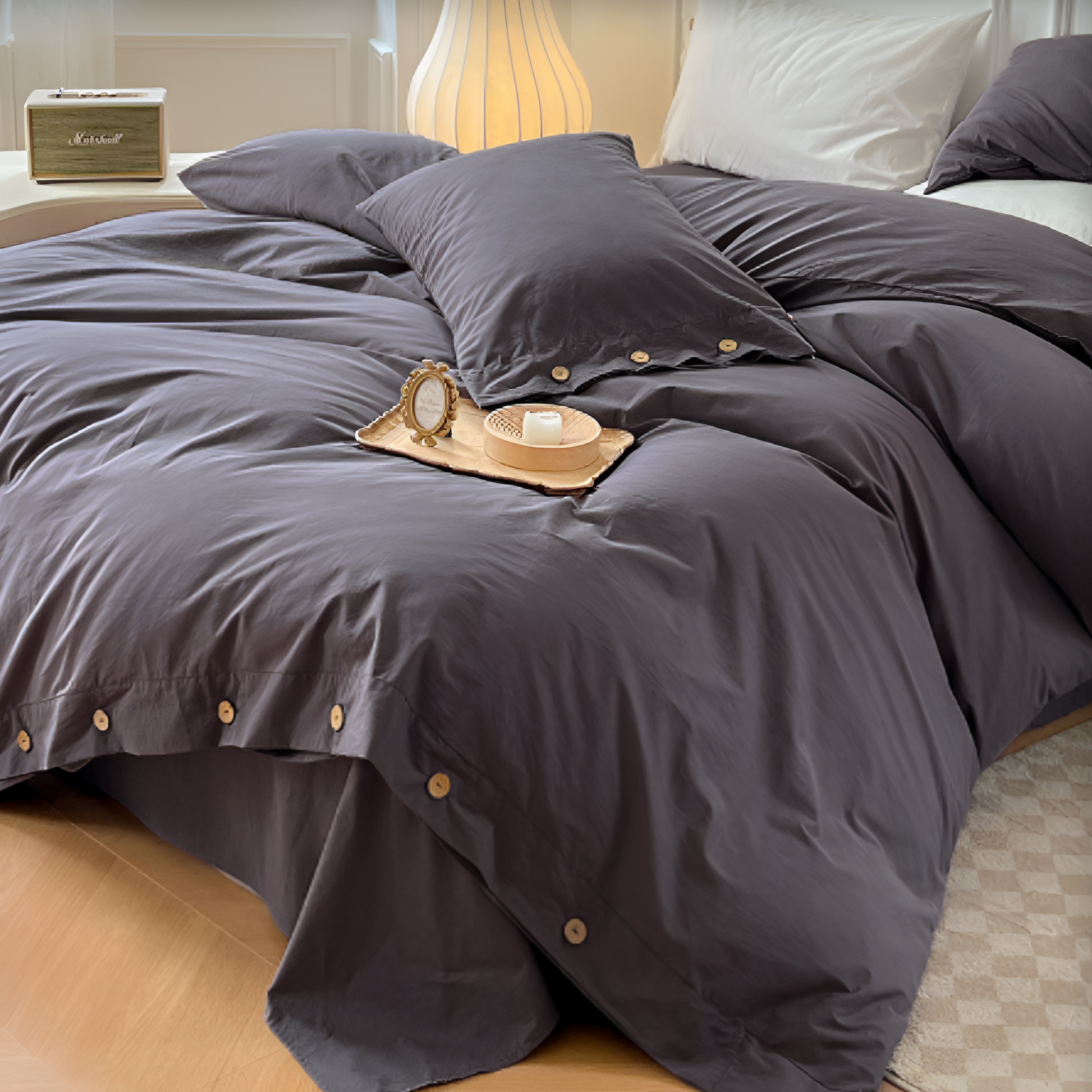 Favonia | Baumwoll Bettwäsche Set 135x200 cm mit Kissenbezügen 11