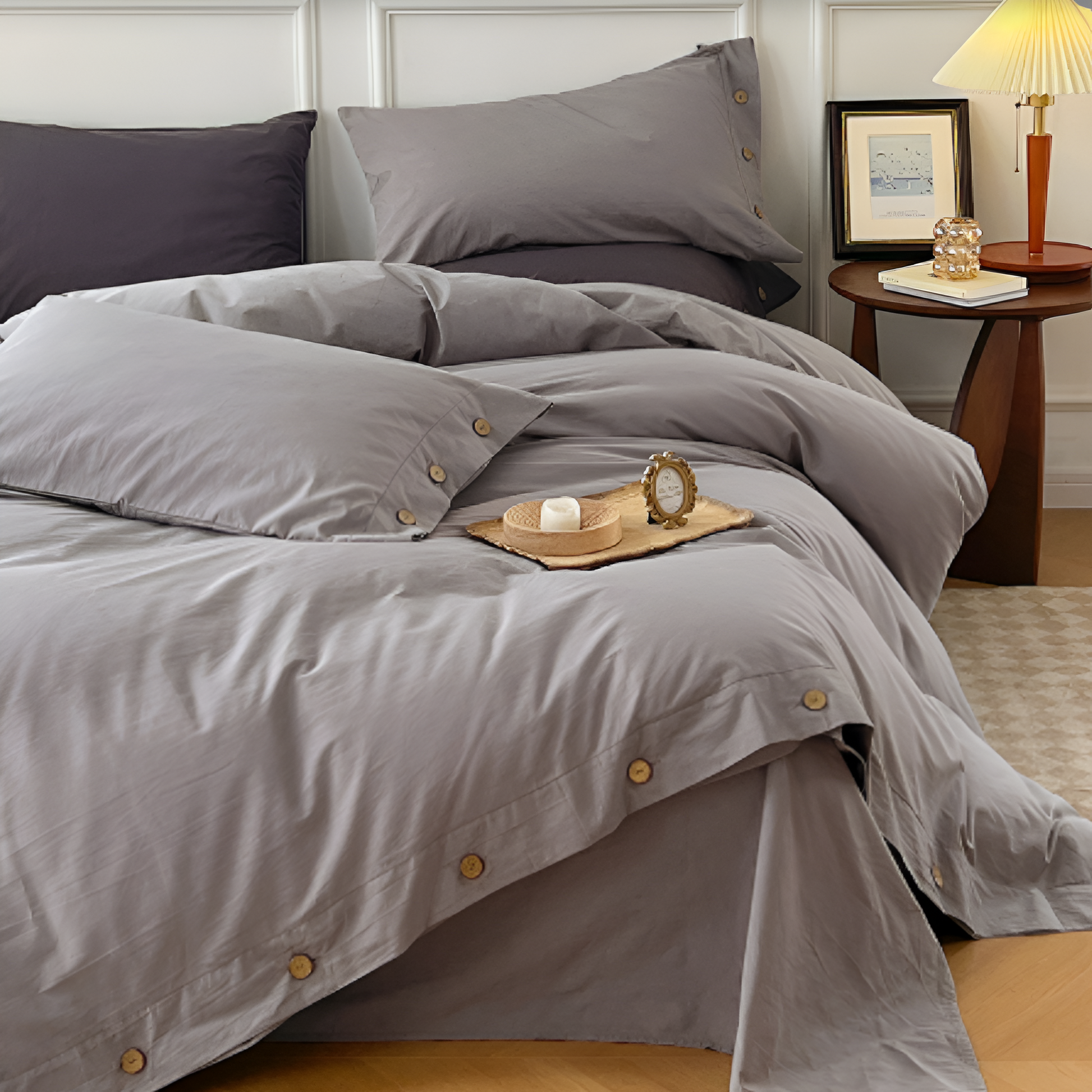 Favonia | Baumwoll Bettwäsche Set 135x200 cm mit Kissenbezügen 12