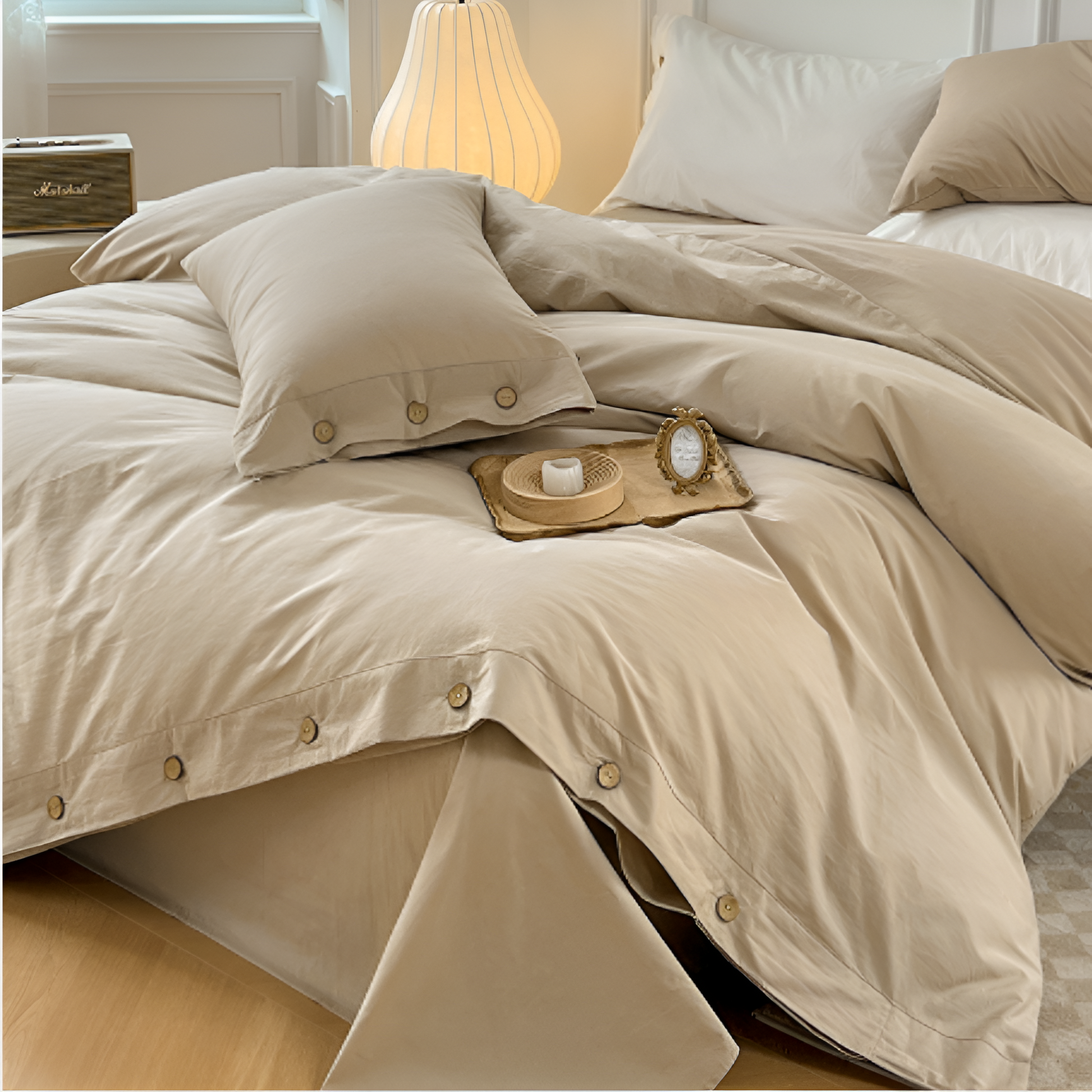 Favonia | Baumwoll Bettwäsche Set 135x200 cm mit Kissenbezügen 13