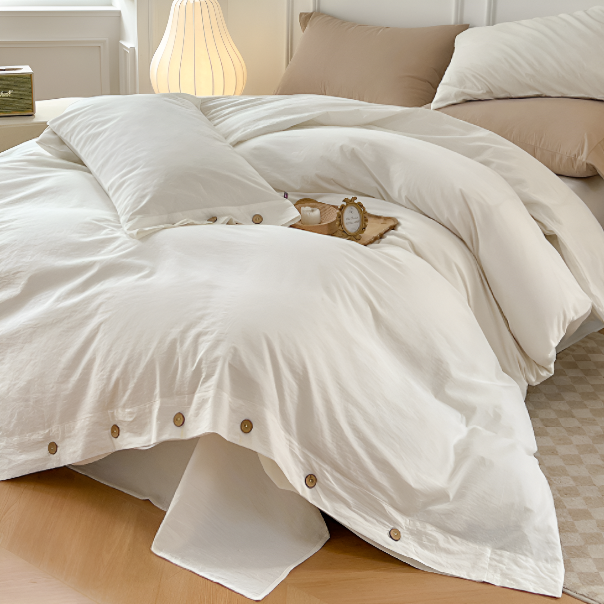 Favonia | Baumwoll Bettwäsche Set 135x200 cm mit Kissenbezügen 8