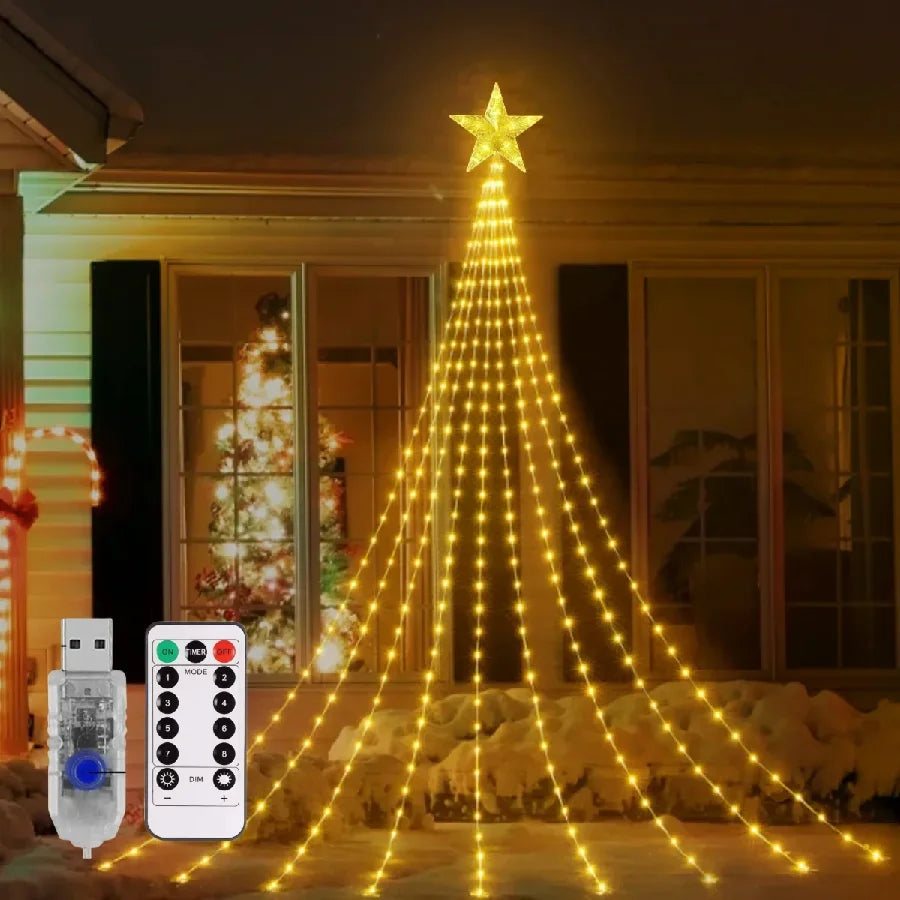 Feenschnur Lichterkette | LED Weihnachtsbeleuchtung Außen 6