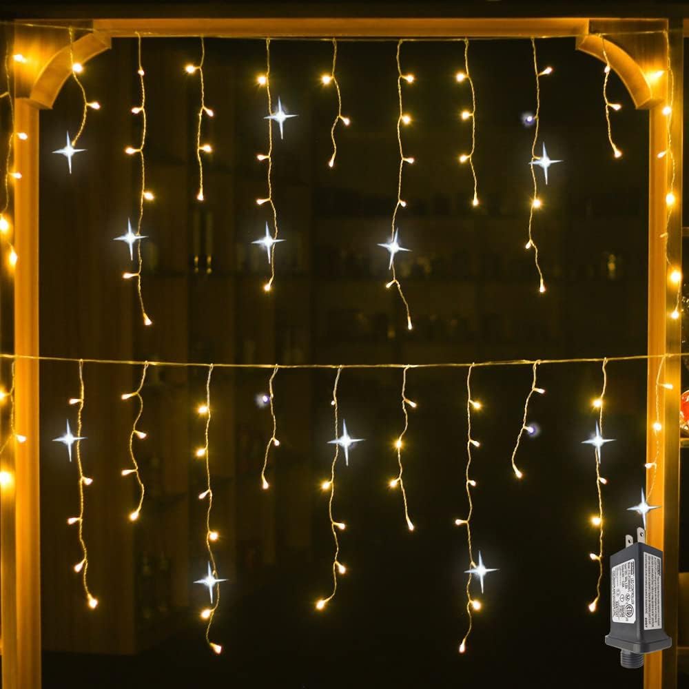 Festlicher Lichtvorhang | Weihnachtsbeleuchtung für Außenbereich 2