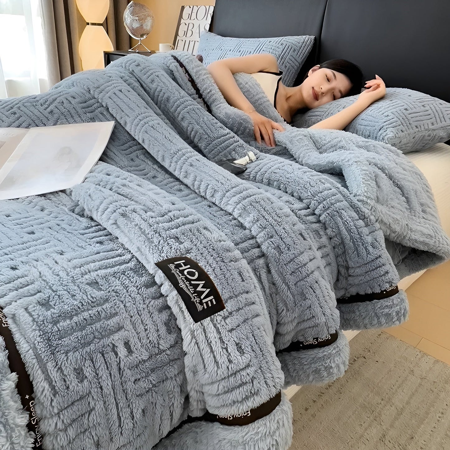 Flauschige Fleece Decke | Weiche Atmungsaktive Wohndecke 8