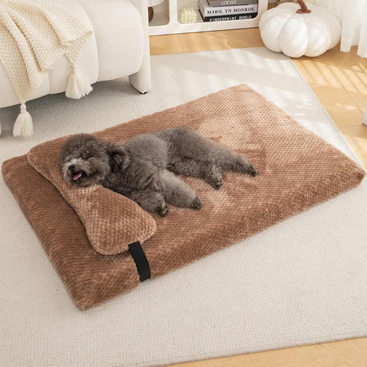 Flauschiges Kunstpelz-Bett für Haustiere | Komfortables Haustierbett 2