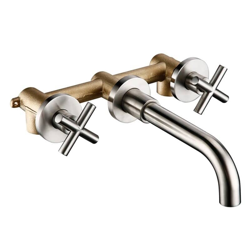 Forma | Wandmontage Waschbeckenmischer aus Messing mit 360° Drehbarkeit 0