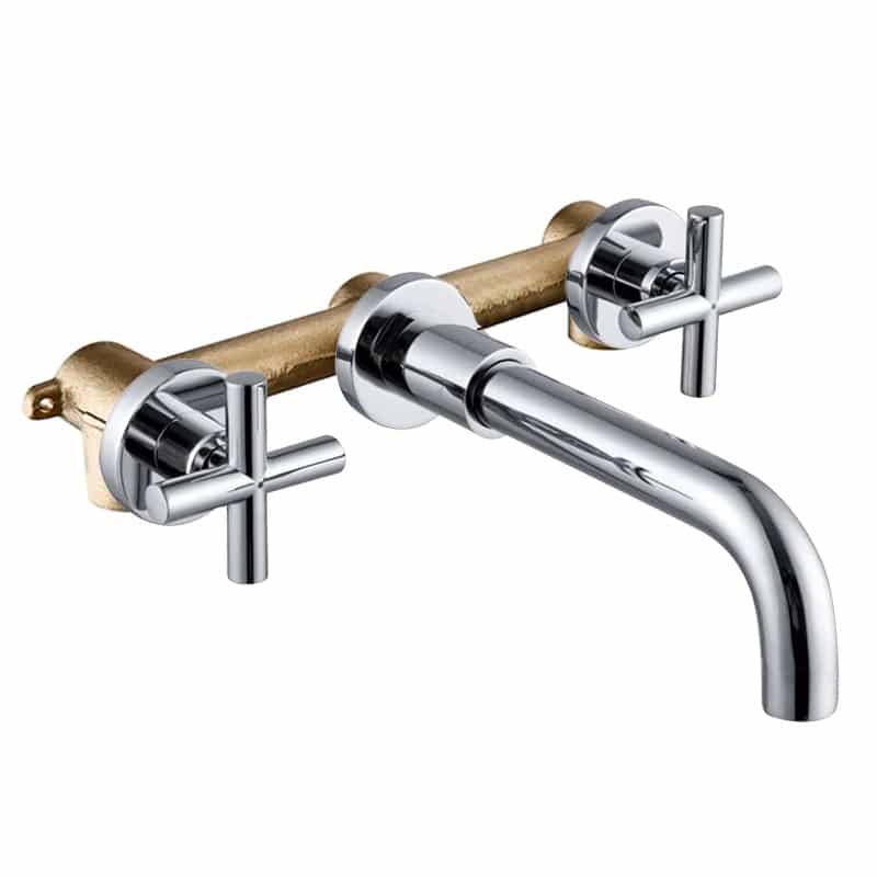 Forma | Wandmontage Waschbeckenmischer aus Messing mit 360° Drehbarkeit 12