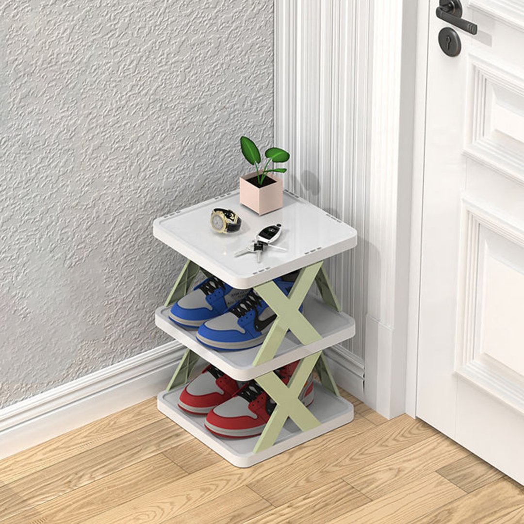 Frendorf | Schmaler Schuhregal aus Holz für platzsparende Aufbewahrung 15