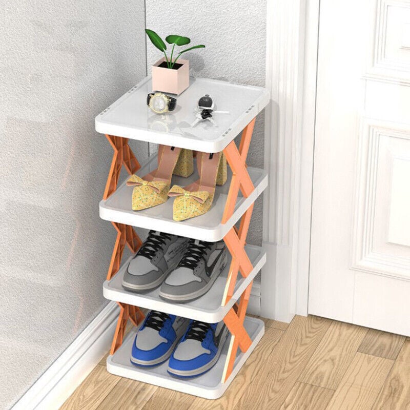 Frendorf | Schmaler Schuhregal aus Holz für platzsparende Aufbewahrung 6