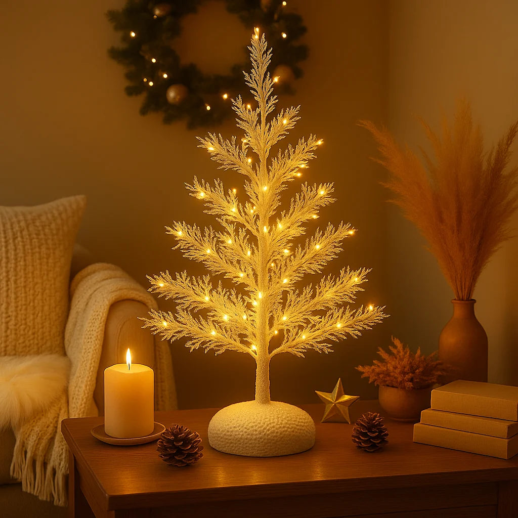 Frosted Winterbaum | Künstlicher Weihnachtsbaum mit LED-Lichtern 3