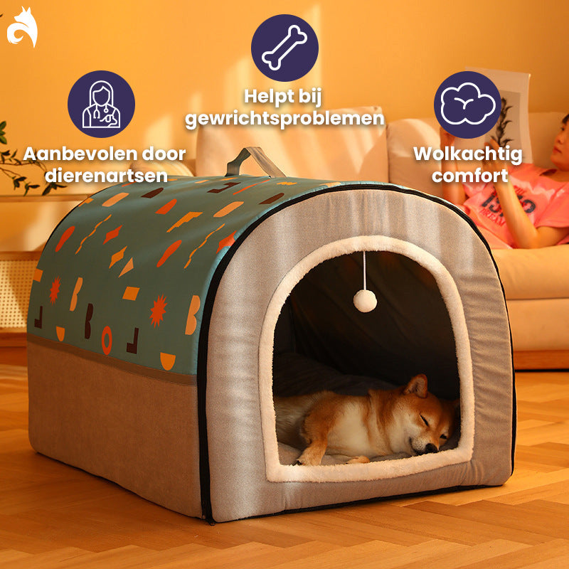Gemütliche Hundehöhle | Bequeme Kuschelhöhle für Hunde 2