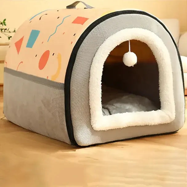 Gemütliche Hundehöhle | Bequeme Kuschelhöhle für Hunde 9